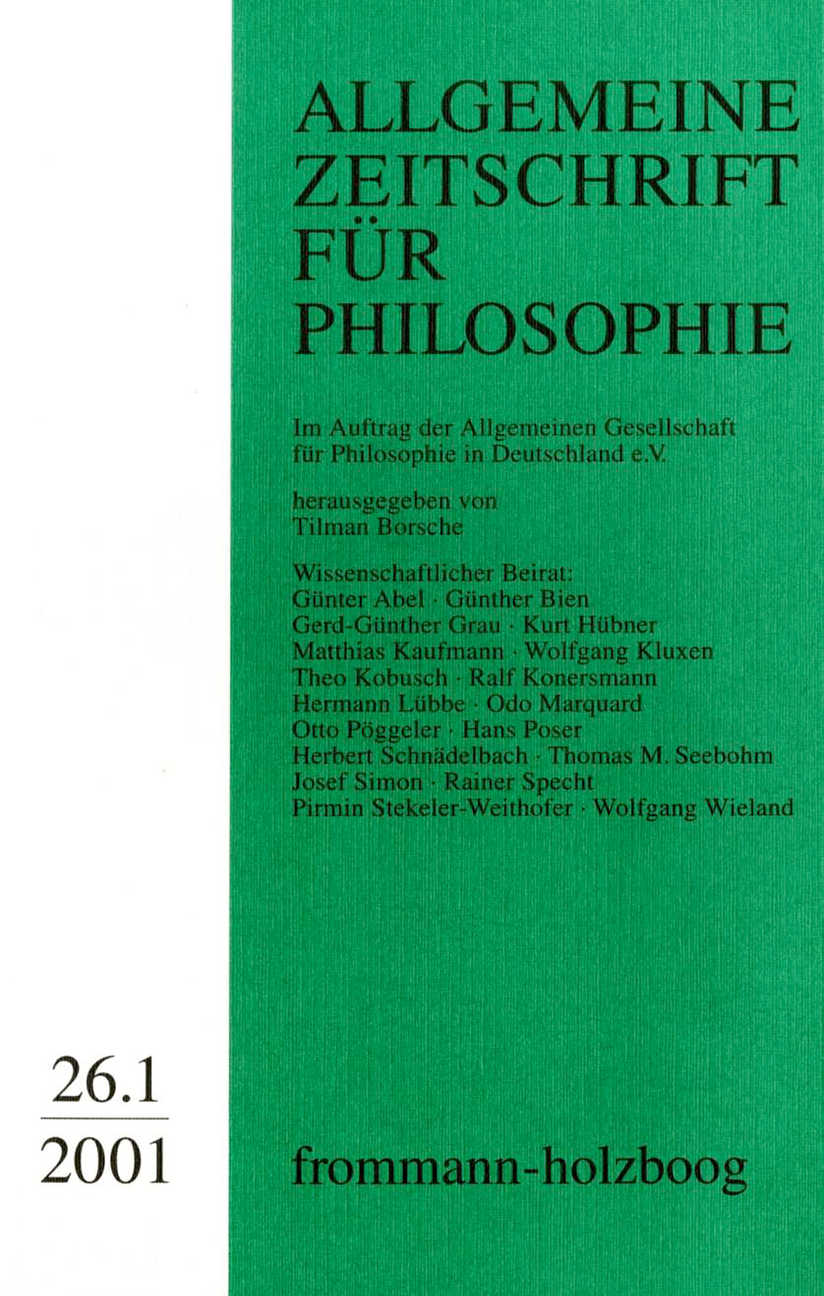 Allgemeine Zeitschrift für Philosophie Jahrgang 2001, Heft 26.13
